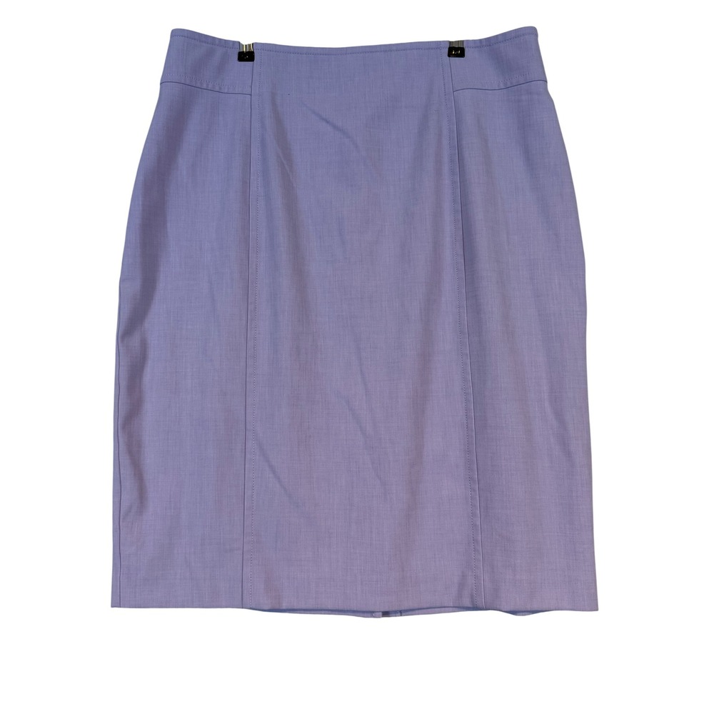 Ann Taylor Curvy Fit Lavender Purple Pencil Skirt Plus Size 18 Business Lined